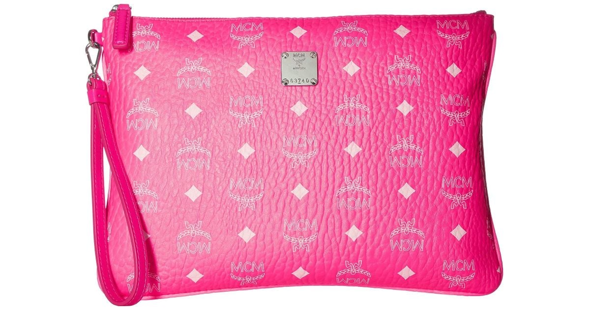 mcm purse pink