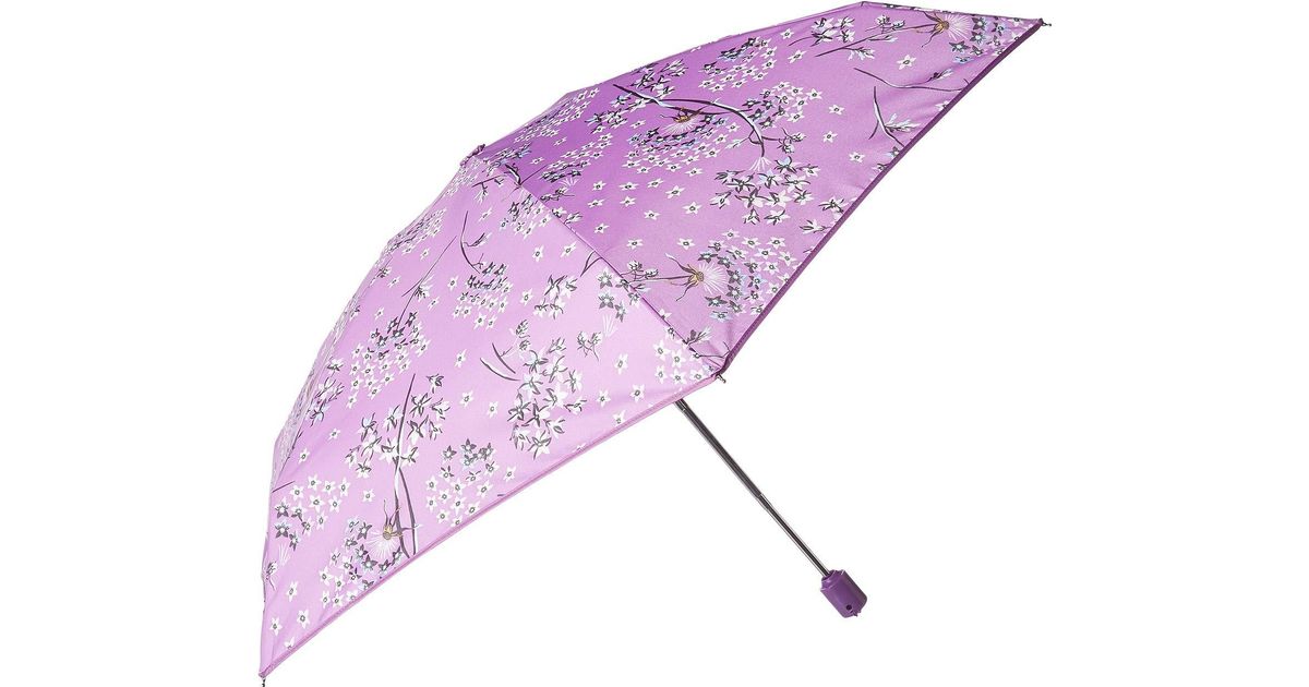 Vera Bradley Mini Travel Umbrella (lavender Dandelion) Umbrella in ...