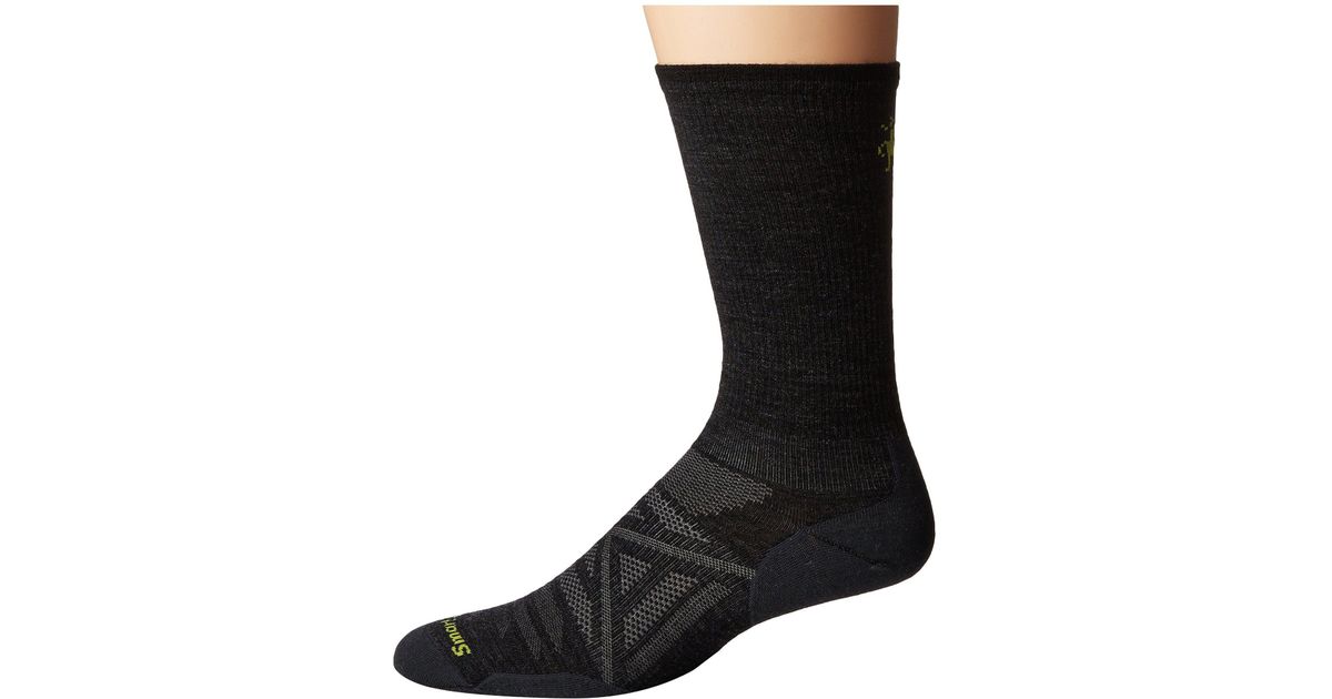 Lyst Smartwool Phd Outdoor Ultra Light Crew Charcoal Men S Lyst Smartwool Phd Outdoor Ultra Light Crew Charcoal Men S Cut Socks Shoes In Black For