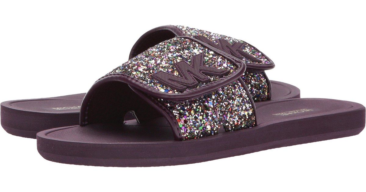 michael kors embellished slides