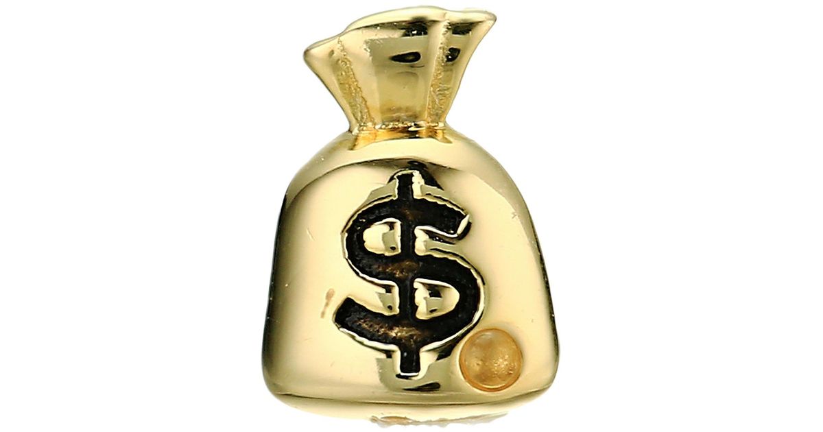 Marc Jacobs Metallic Money Bag Single Something Special Stud Earrings