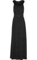 Alexander Mcqueen Embellished Silkchiffon and Lace Gown in Black | Lyst