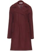 Jil Sander Palau Doublebreasted Wool Coat in Purple (burgundy) | Lyst