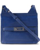 French Connection Bright Saddle Bag in Blue (balm) | Lyst