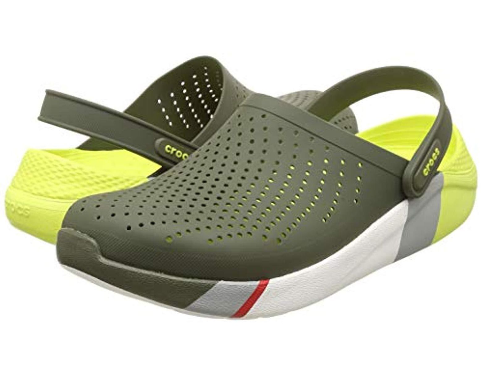 crocs literide colorblock clog