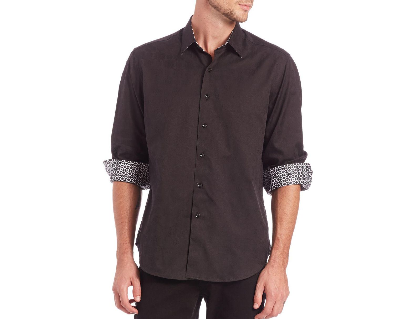 Robert Graham Mens Cullen Long-Sleeve Button-Down Shirt