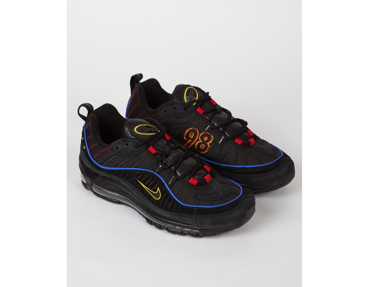 air max 98 black amarillo