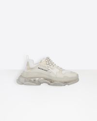 Balenciaga Baskets Triple S Clear Sole - Blanc