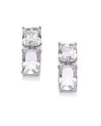 Adriana Orsini | Metallic Double Square Stud Earrings | Lyst