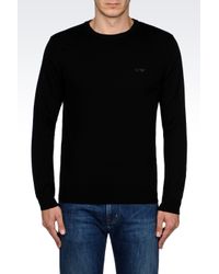Armani Jeans | Black Jumper In Virgin Wool for Men | Lyst