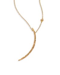 Chan Luu | Metallic 10mm Grey Baroque Pearl, Blue Lace Agate & Bone Double-strand Pendant Necklace | Lyst