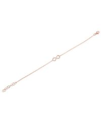 Anne Sisteron - Metallic 14kt Rose Gold Diamond Small Infinity Bracelet - Lyst