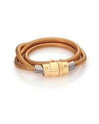 Lanvin | Metallic Tube Chain Wrap Bracelet | Lyst