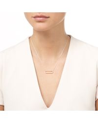 Monica Vinader | Metallic Diva Rectangle Open Necklace | Lyst