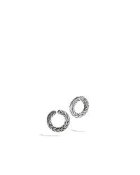 John Hardy | Metallic Classic Chain Round Carved Chain Earrings | Lyst