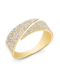 Anne Sisteron | Metallic 14kt Yellow Gold Diamond Full Spike Wrap Ring | Lyst