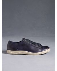 John Varvatos | Blue Hattan Low Top Sneaker for Men | Lyst