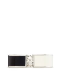 Alexander McQueen | Black Skull Enamel Bangle | Lyst