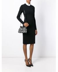 Dolce & Gabbana | Black Small Floral 'sicily' Tote | Lyst