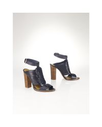 Polo Ralph Lauren | Black Leather Noa Sandal | Lyst