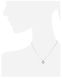 FORZIERI - Metallic 0.02 Ct Floating Diamond Star Pendant 18k Gold Necklace - Lyst