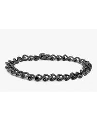 Tateossian | Gold Harry Bracelet In Black Diamonds And 18k Black Gold for Men | Lyst