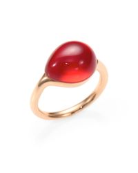 Pomellato | Pink Rouge Passion Tangerine Cabochon Ring | Lyst