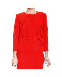 Alberta Ferretti | Red Jackets Woman | Lyst