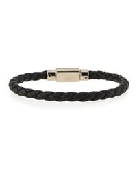 Ferragamo | Metallic Woven Bracelet for Men | Lyst