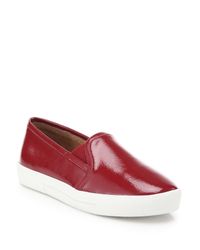 Joie | Red Huxley Patent Leather Slip-on Sneakers | Lyst