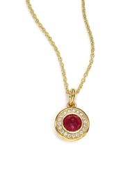 Ippolita | Metallic Lollipop Ruby, Diamond & 18k Yellow Gold Mini Pendant Necklace | Lyst