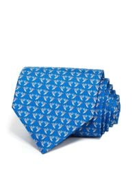 Ferragamo | Blue Hummingbird Classic Tie for Men | Lyst