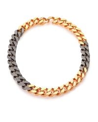 Vita Fede | Metallic Franco Two-tone Link Necklace | Lyst
