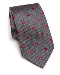 Ike Behar | Gray Neat Box-print Silk Tie for Men | Lyst