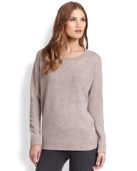 Saks Fifth Avenue | Brown Cashmere Sweatshirt | Lyst