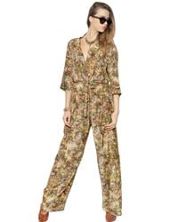 Vivienne Westwood | Multicolor Floral Printed Silk Jumpsuit | Lyst