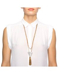 Lulu Frost - Metallic Elizabeth Tassel Necklace - Lyst