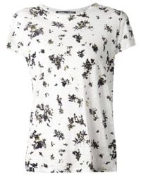 Proenza Schouler | White Floral Tee Shirt | Lyst