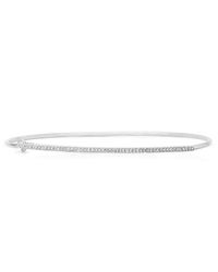 Anne Sisteron - 14kt White Gold Diamond Bar Latch Bracelet - Lyst