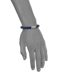John Hardy | Kali Woven Blue Leather Cord Bracelet for Men | Lyst