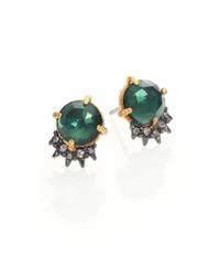 Alexis Bittar | Green Elements Punk Crystal Stud Earrings | Lyst