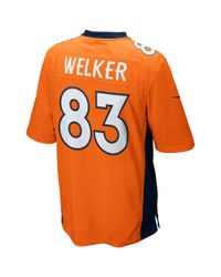 Nike Men\u0026#39;s Wes Welker Denver Broncos Game Jersey in Orange for Men ...  