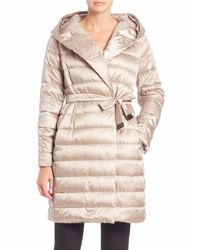 Max Mara | Metallic Cube Collection Novef Hooded Puffer Coat | Lyst