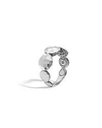 John Hardy | Metallic Hammered Band Ring | Lyst
