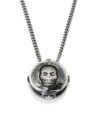King Baby Studio | Metallic Half Dollar Skull Pendant Necklace for Men | Lyst
