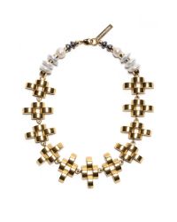 Lizzie Fortunato | White Arena Necklace | Lyst
