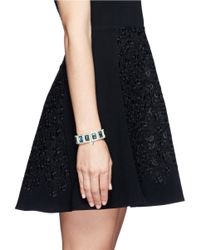 Philippe Audibert | Green Elea Square Stone Bracelet | Lyst