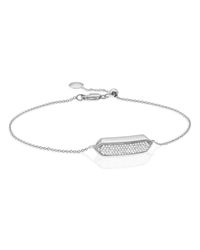 Monica Vinader | Metallic Baja Mini Bracelet - Diamond | Lyst