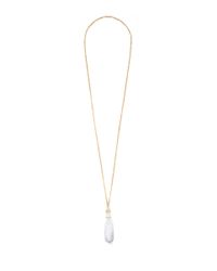 Eddie Borgo | White Crystal Pavé Cone Tassel Pendant Necklace | Lyst
