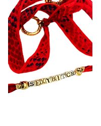 Duchess Of Malfi | Red Sexy Bitch Skull Wrap Bracelet | Lyst